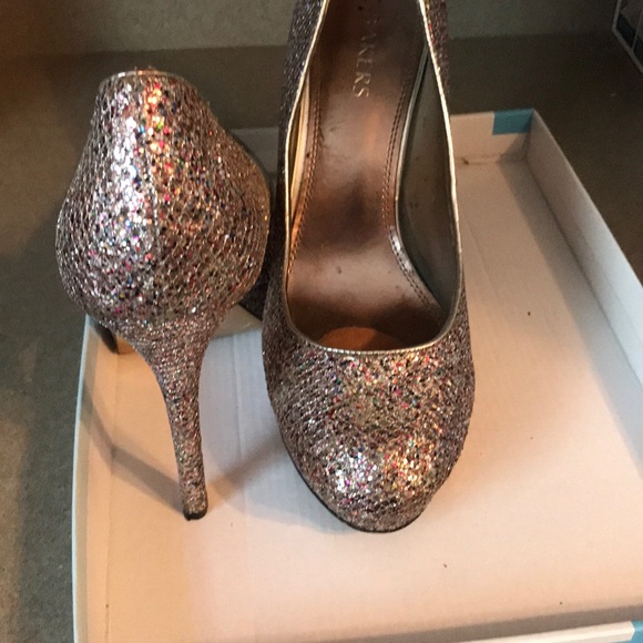 Size 11 Bakers Multi color Sparkling Heels. - Picture 4 of 4